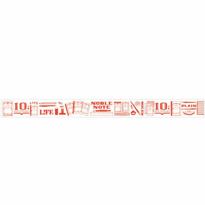 Life Noble Notes Anniversary Washi Tape - White