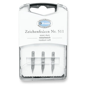 Brause Zeichenfedern Nr. 511 Medium Soft Nib
