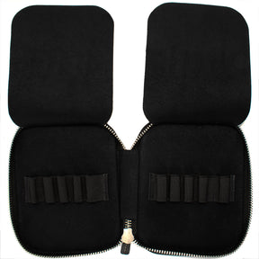 Galen Leather Co. Zippered 10 Slot Pen Case - Black