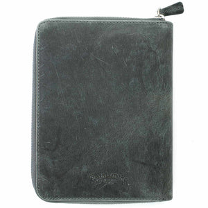 Galen Leather Co. Zippered 5 Slot Pen Case - Crazy Horse Smoky