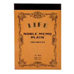 Life Stationery Noble Memo B7 Top Bound Notepad