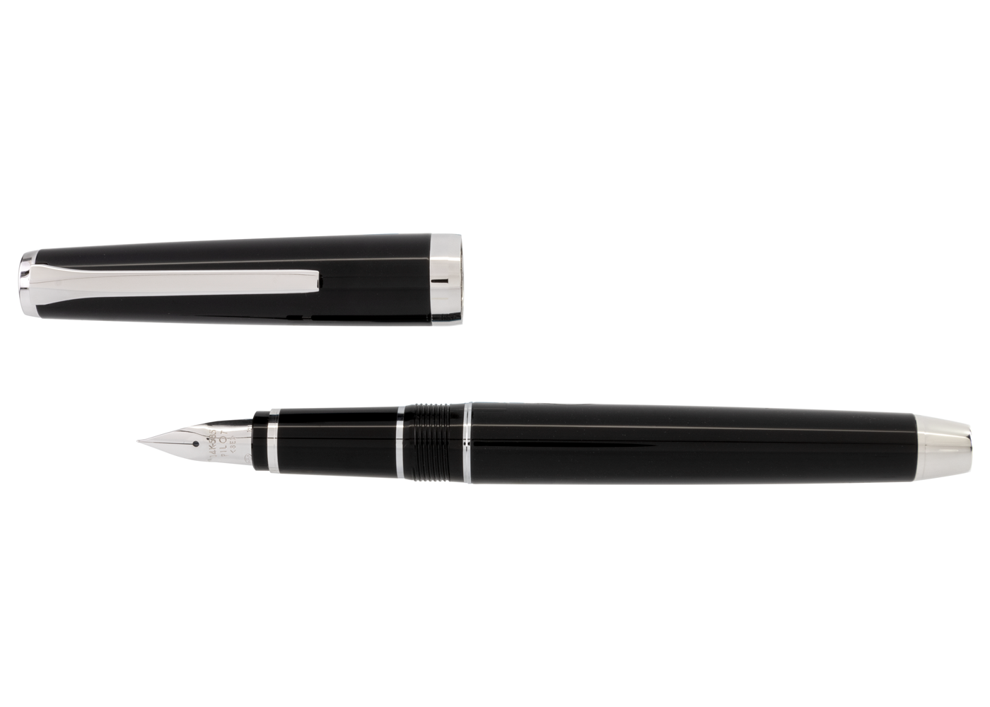 Pilot Metal Falcon Black with Rhodium Trim