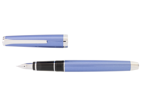 Pilot Metal Falcon Sapphire with Rhodium Trim
