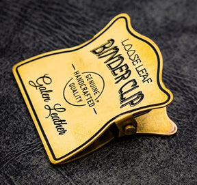 Galen Leather Co. Brass Binder Clip