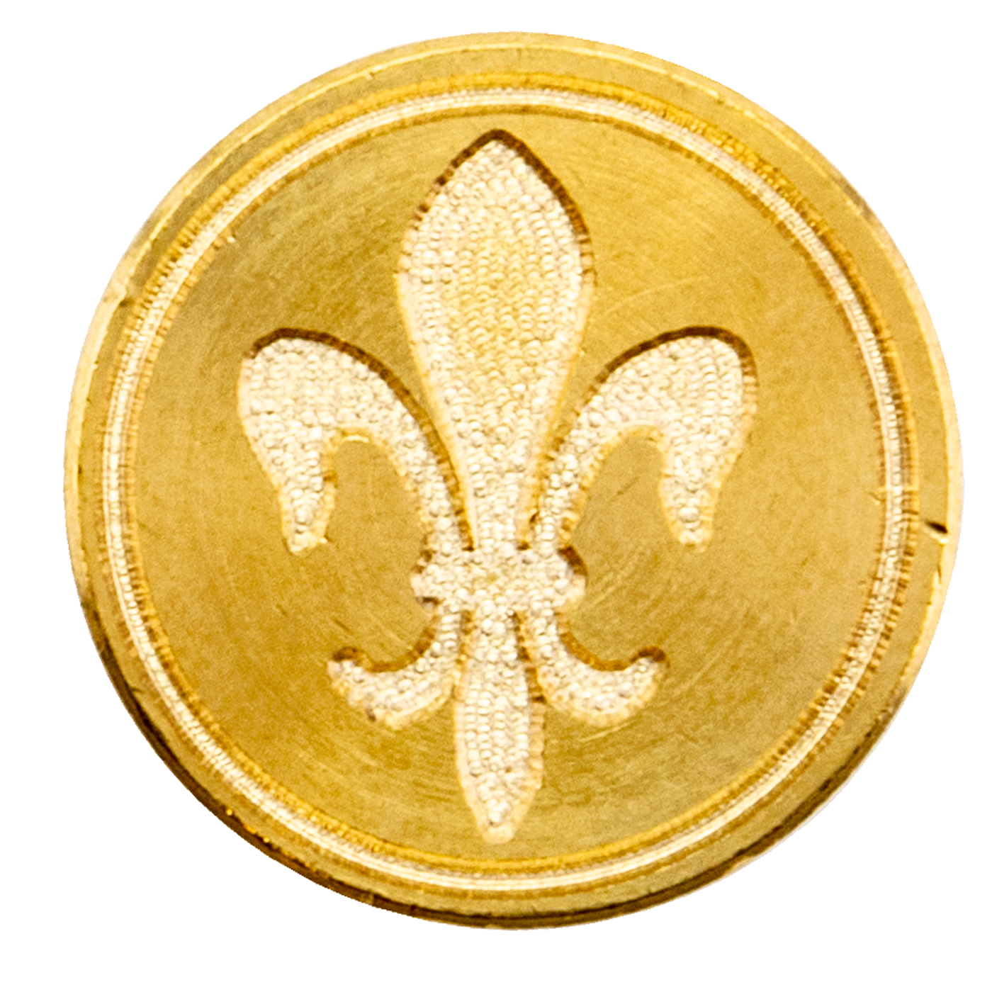 Freund Mayer Brass Wax Seal No Handle - Fleur
