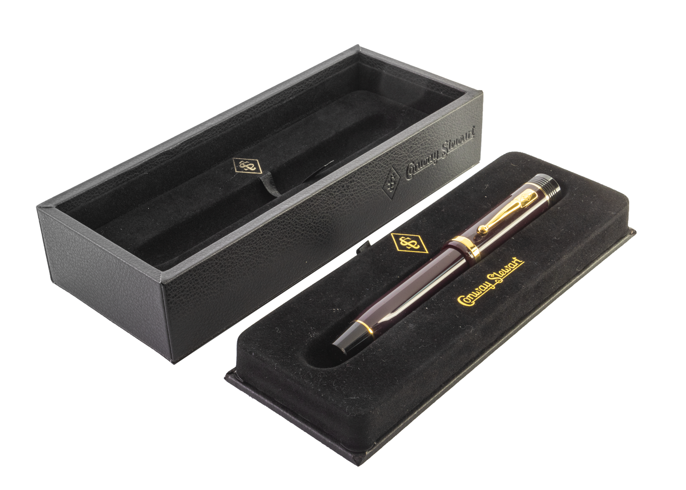 Conway Stewart Churchill - Bordeaux with Gold Trim