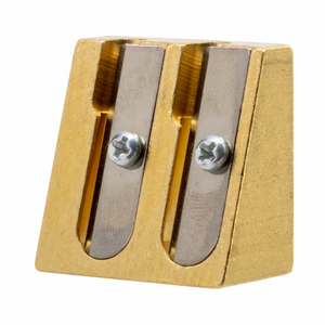 DUX Brass Pencil Sharpener - Wedge Double