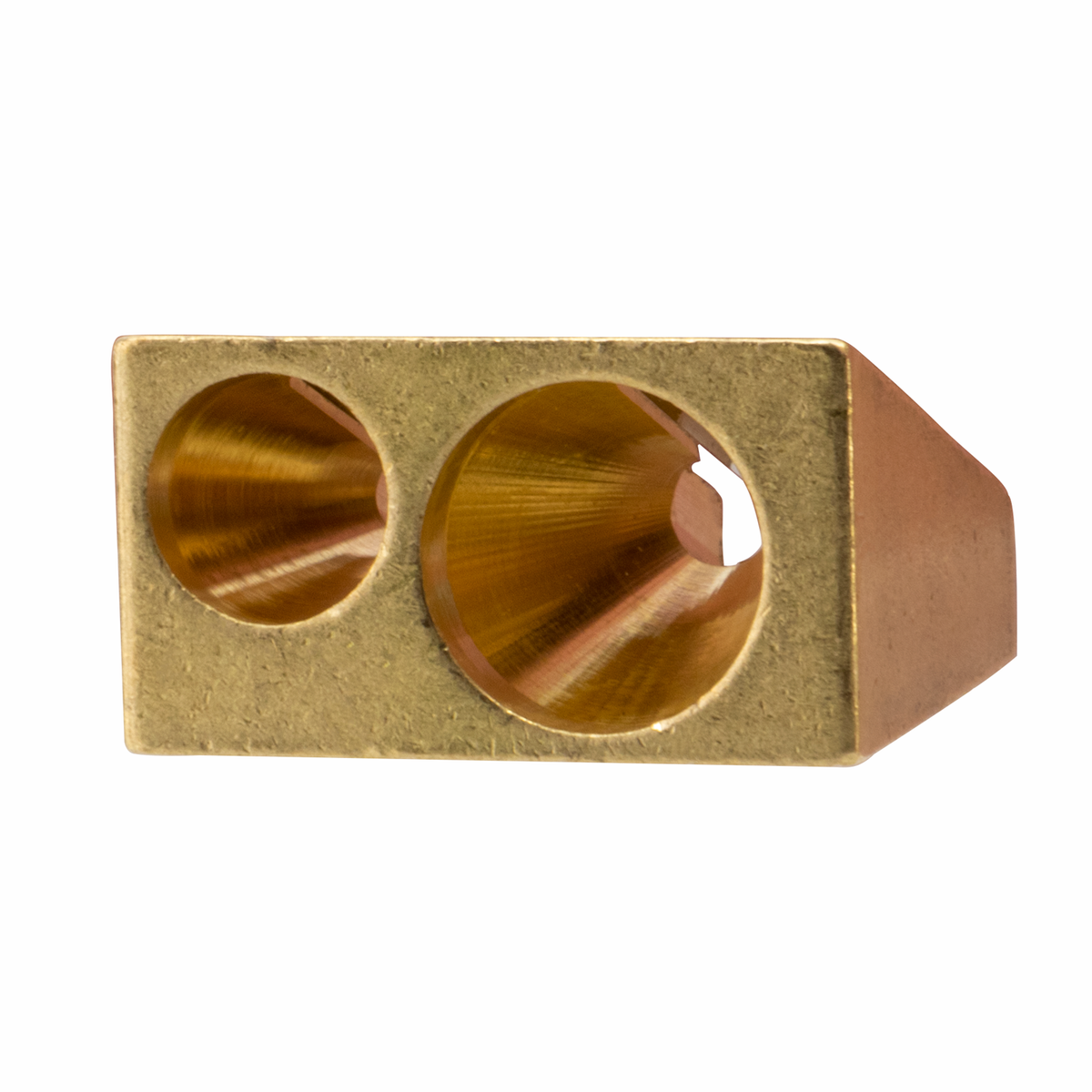 DUX Brass Wedge Double Pencil Sharpener