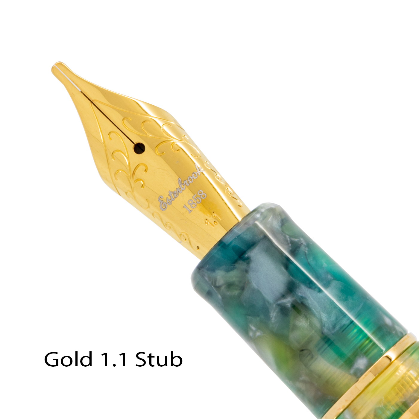 Esterbrook Estie Sea Glass Oversize with Gold Trim Fountain