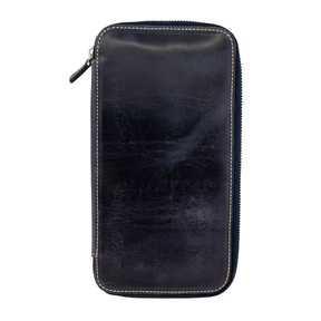 Galen Leather Co. Zippered Hobonichi Weeks Cover - Crazy Horse Navy Blue