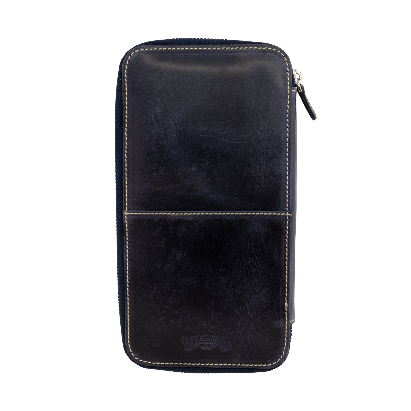 Galen Leather Co. Zippered Hobonichi Weeks Cover - Crazy Horse Navy Blue