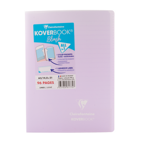 Clairefontaine Koverbook Blush Staplebound Notebook (48 Sheets) - A5 - Lilas