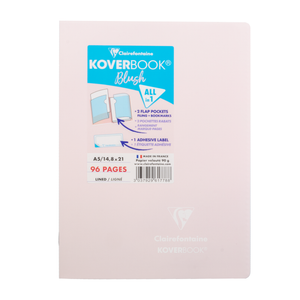 Clairefontaine Koverbook Blush Staplebound Notebook (48 Sheets) - A5 - Rose