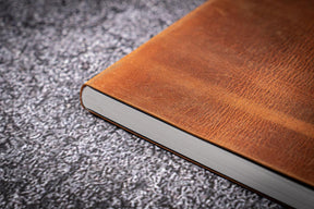 Galen Leather Co. Leather Notebook - Tomoe River Paper - A5 Crazy Horse Brown