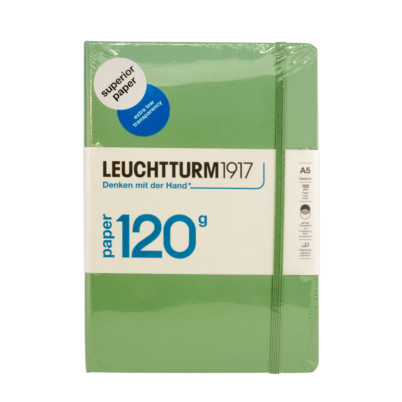 Leuchtturm A5 Medium Dotted Notebook - Sage