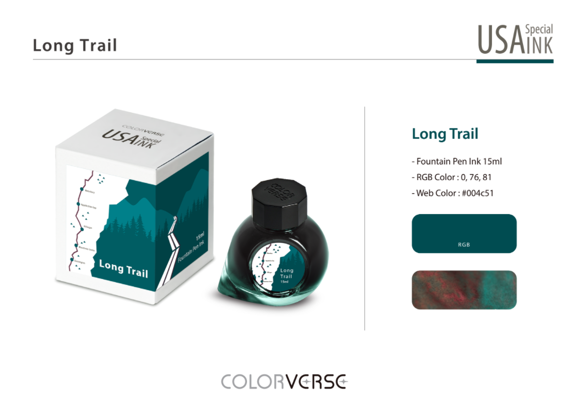 Colorverse USA Special Series Ink - Vermont-Long Trail