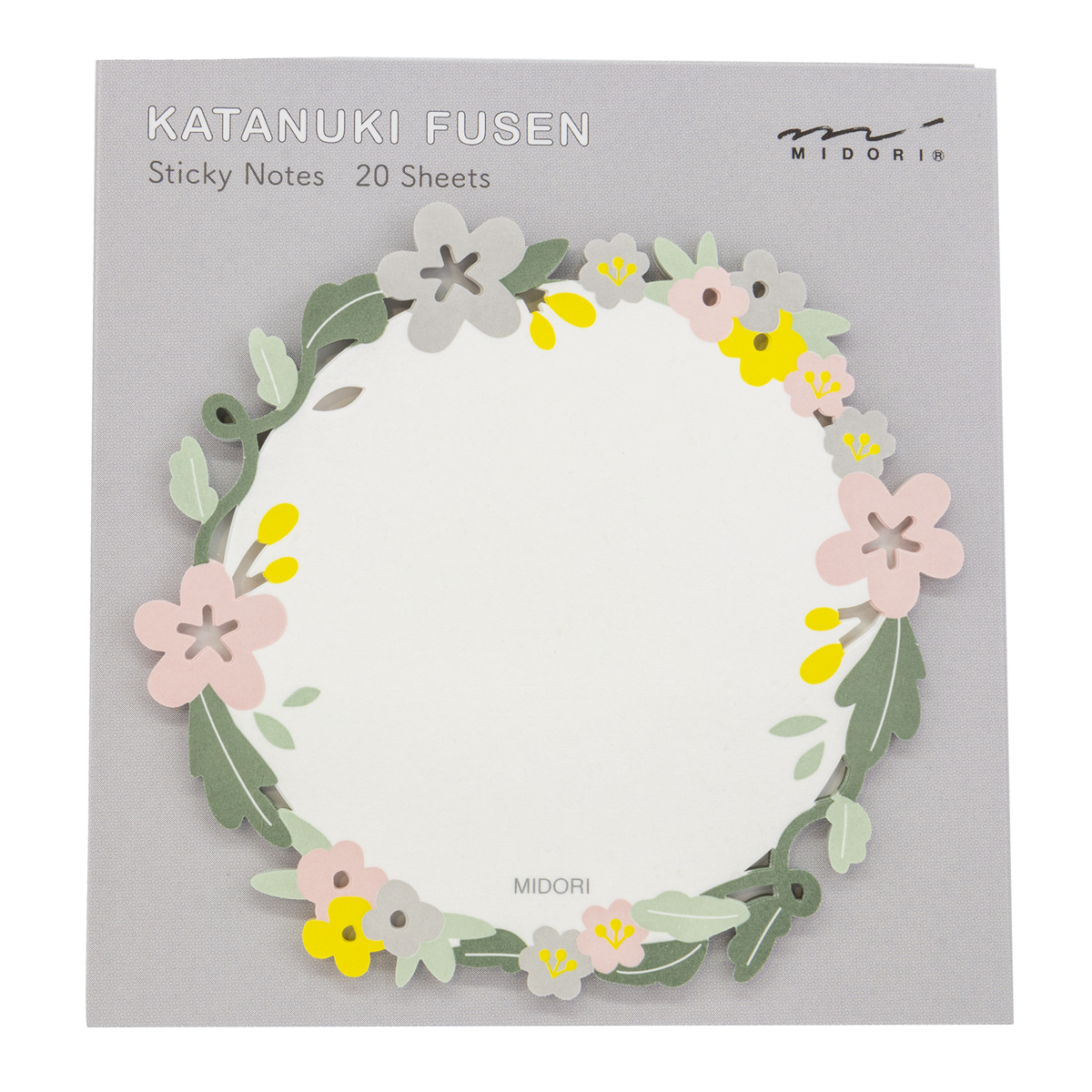 Midori Sticky Note Die cutting -  Wreath