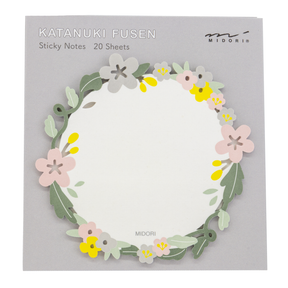 Midori Sticky Note Die cutting -  Wreath