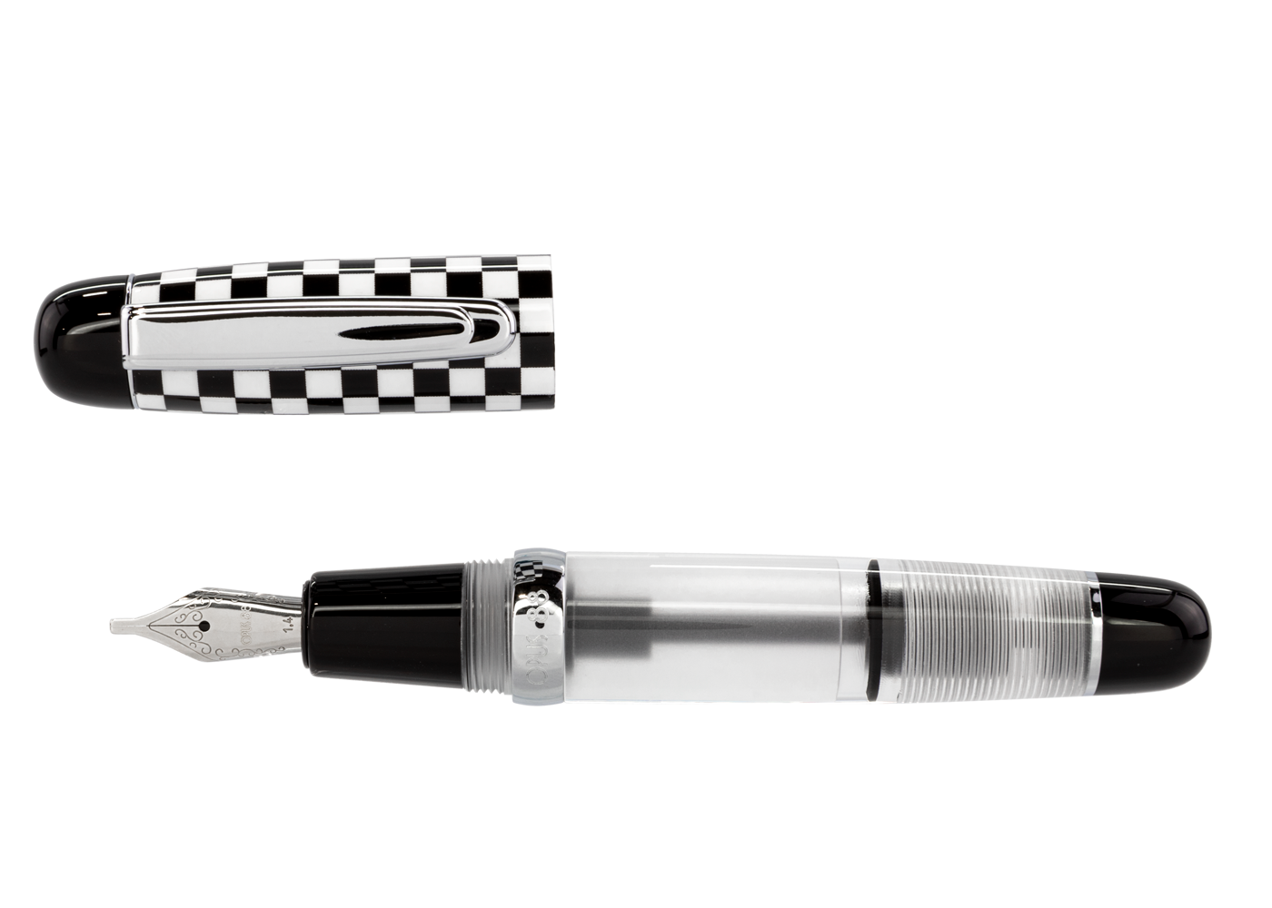 Opus 88 Mini Pocket Pen - Checkered