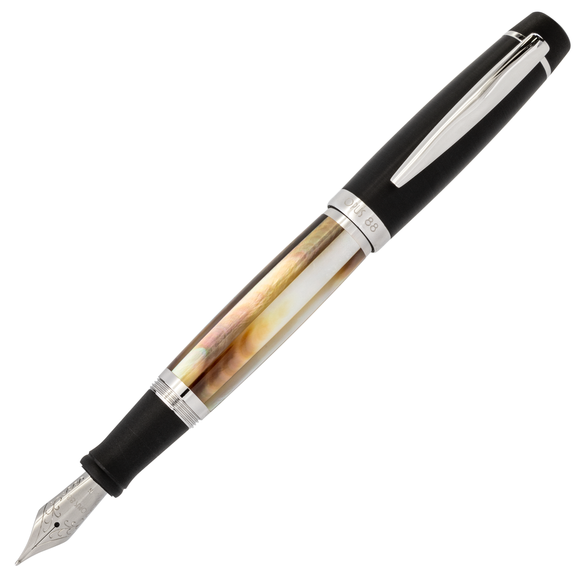 Opus 88 Black Mother of Pearl Shell Pen