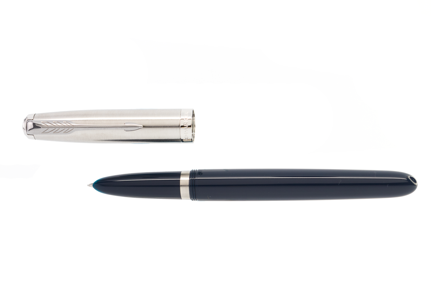 Parker 51 Midnight Blue with Chrome Trim Fountain Pen