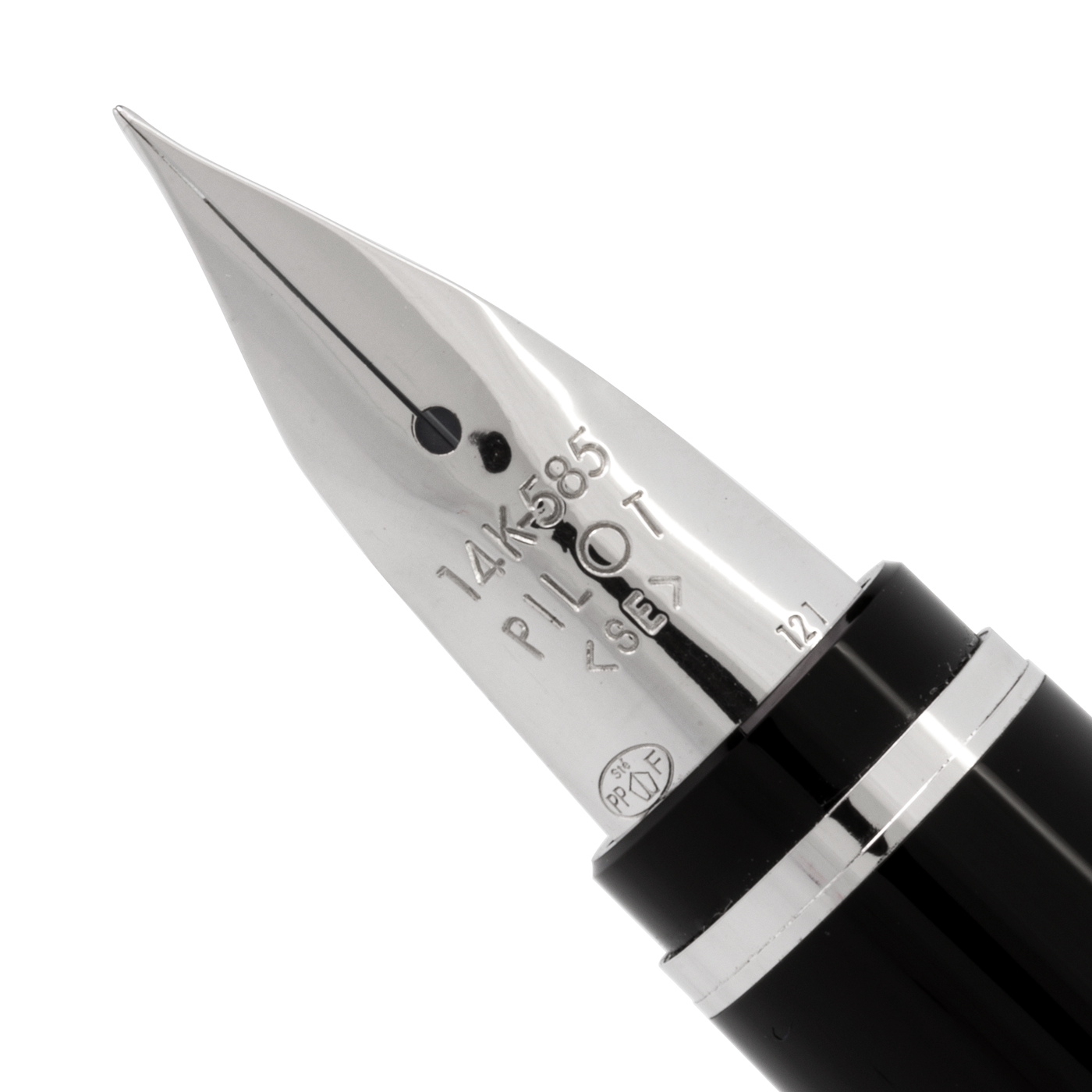 Pilot Metal Falcon Sapphire with Rhodium Trim