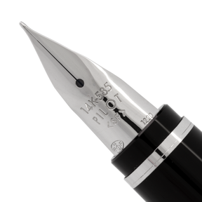 Pilot Metal Falcon Sapphire with Rhodium Trim