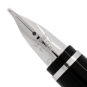 Pilot Metal Falcon Sapphire with Rhodium Trim