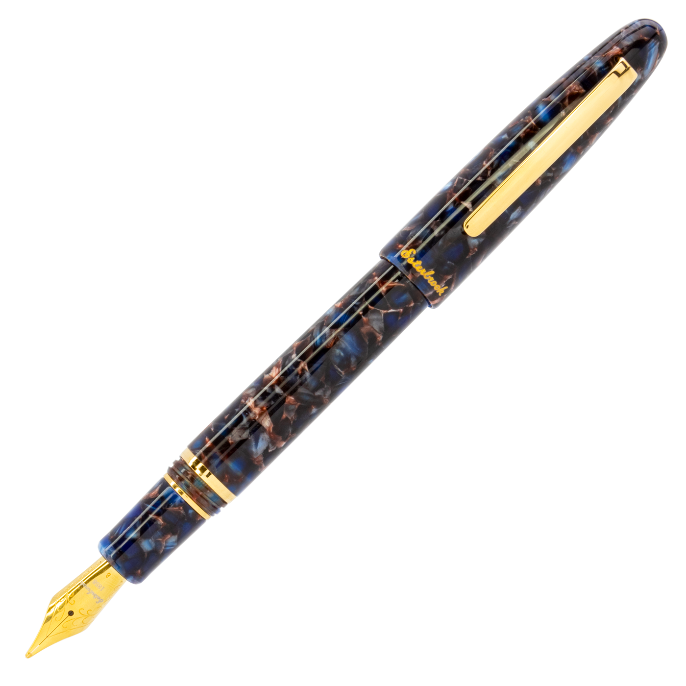 Esterbrook Estie Nouveau Bleu with Gold Trim Fountain