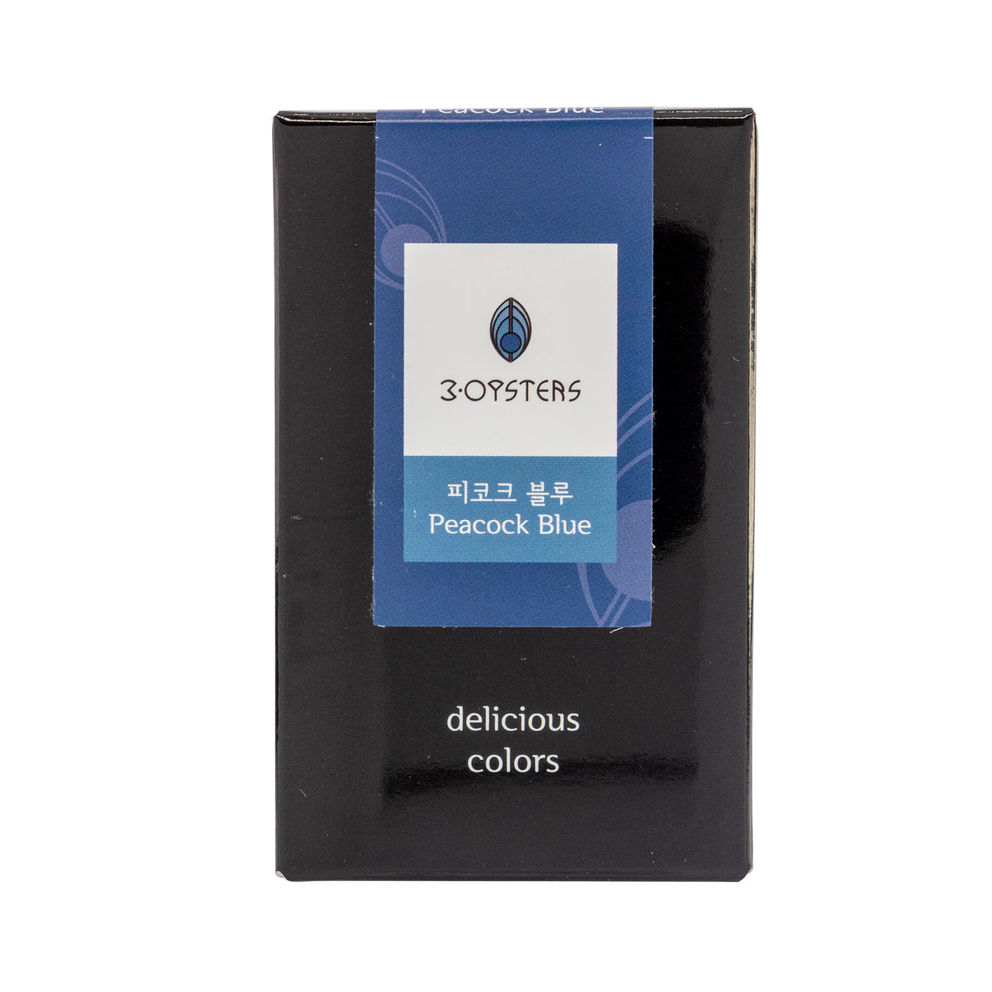 3Oysters ink, made in Seoul, South Korea. these inks are designed for fountain pens. the ink is water based using ionized water and  dye-based colors. the colors are rich and deep with low sheen and shading. These inks are for wordsmithing, hand lettering, writing, calligraphy, drawing, and art.    Not waterproof