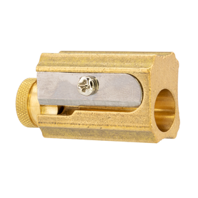 DUX Brass Adjustable Pencil Sharpener with Case
