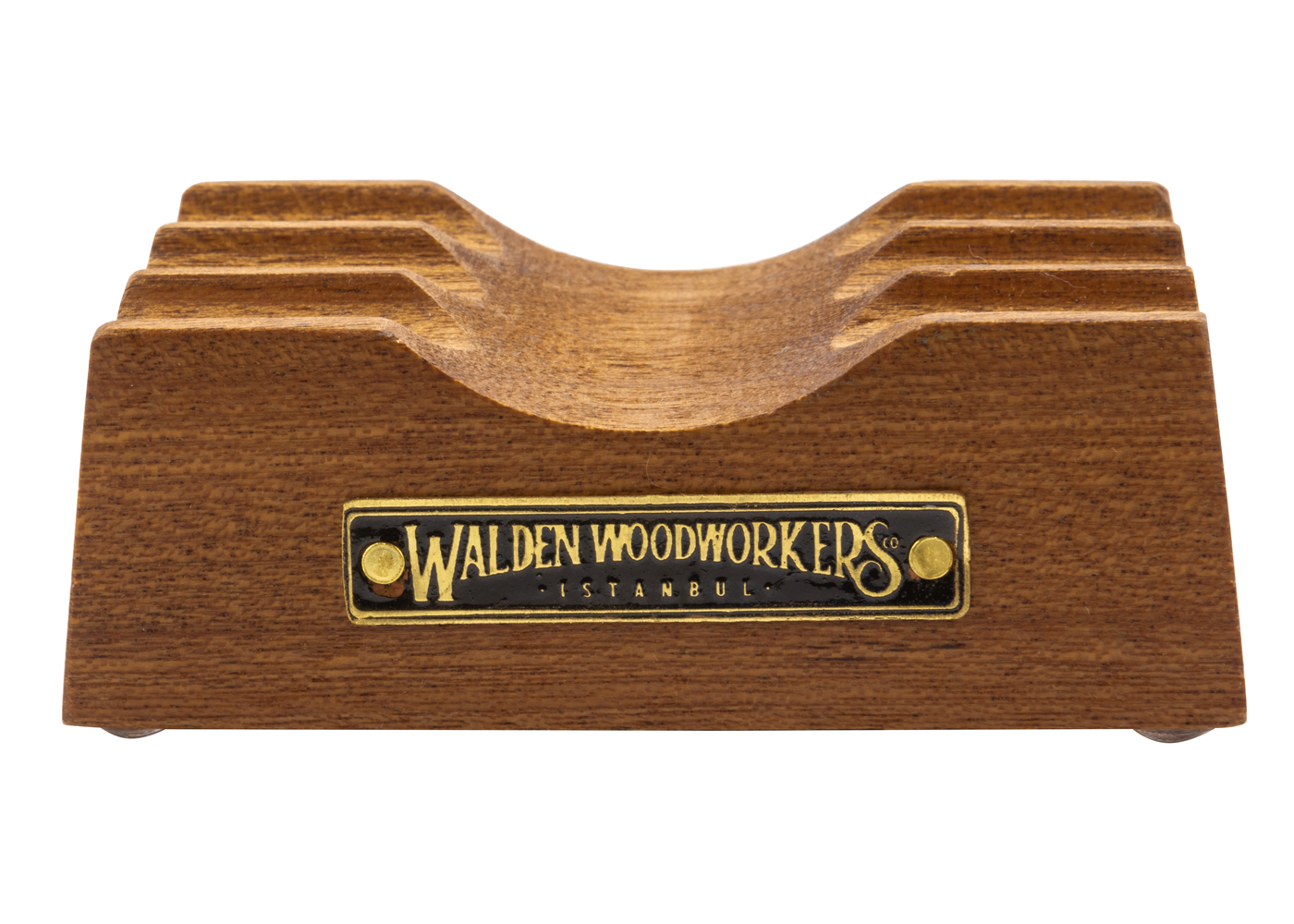Galen Leather Co. The Pen Rest Wooden Pen and Brush Stand - Mahogany