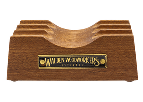 Galen Leather Co. The Pen Rest Wooden Pen and Brush Stand - Mahogany
