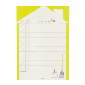 Midori Memo Pad - To Do List Household Items