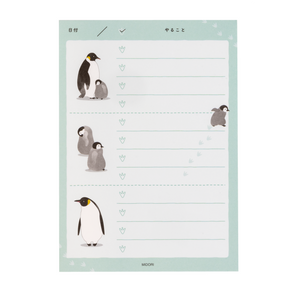 Midori Memo Pad - To Do List - Penguin