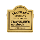 TRAVELER'S COMPANY Traveler's Notebook Brass Clip -Traveler's Logo