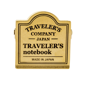 TRAVELER'S COMPANY Traveler's Notebook Brass Clip -Traveler's Logo