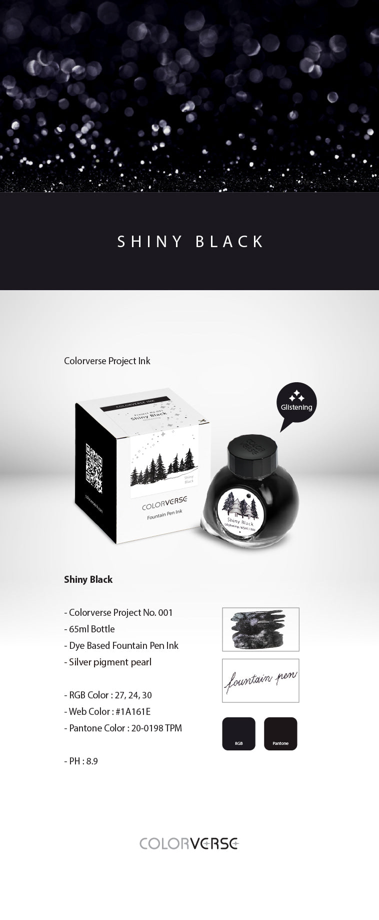 Colorverse Project - No. 001 Shiny Black