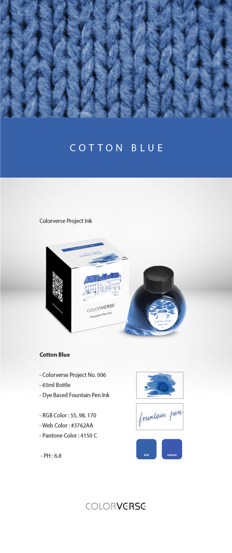 Colorverse Project - No. 006 Cotton Blue
