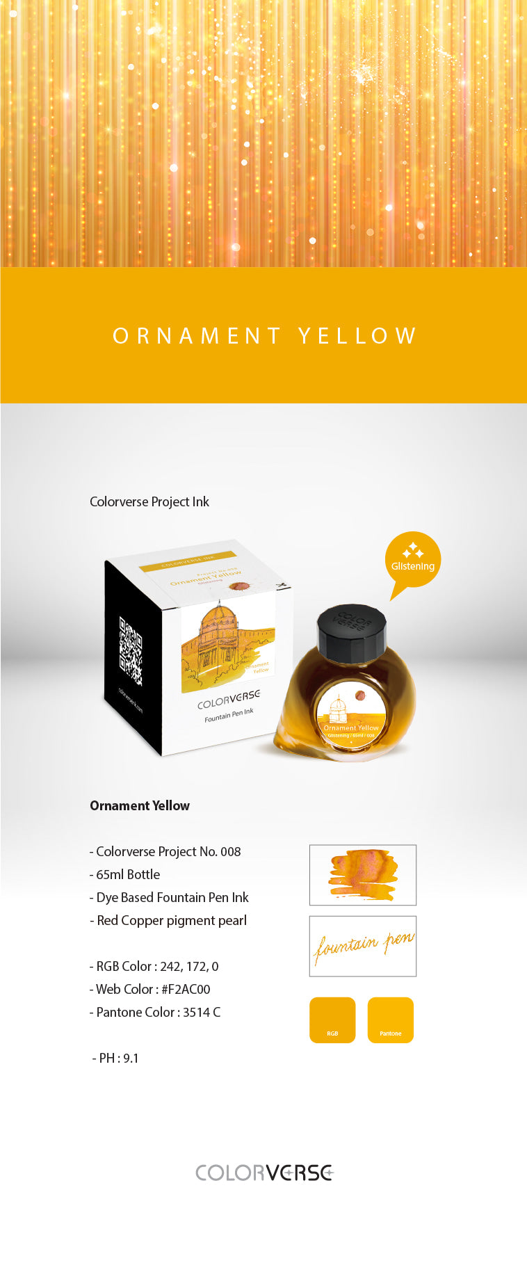 Colorverse Project - No. 008 Ornament Yellow