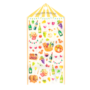 Midori Planner Stickers - Marche Wine Pattern