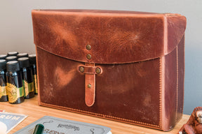 Galen Leather Co. Writer's Medic Bag- Crazy Horse Tan